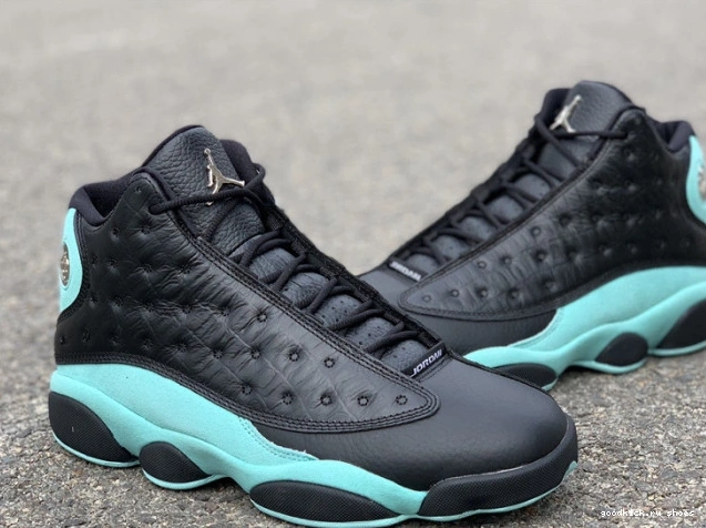 Cheap Green Black Air Retro Jordan Island 13 414571-030 0714